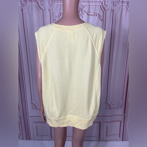 Disney mickey mouse ice cream summer sleeveless cropped yellow tank top 2X 3X - Picture 5 of 12